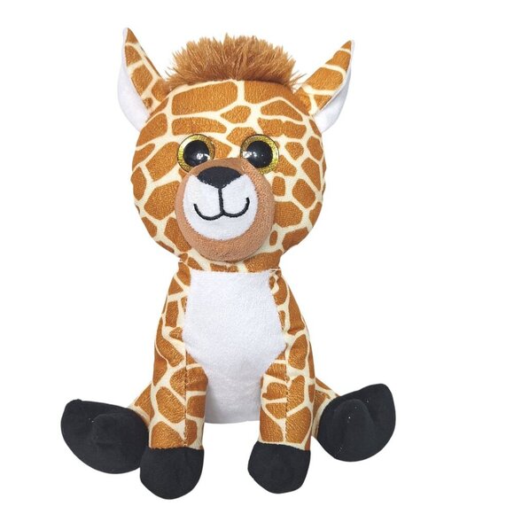 BMI Plush Giraffe Stuffed Animal Plush Toy Glitter Eyes Soft Jungle Safari 12" - Picture 1 of 7